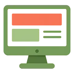 Illustratie van een nieuwe website